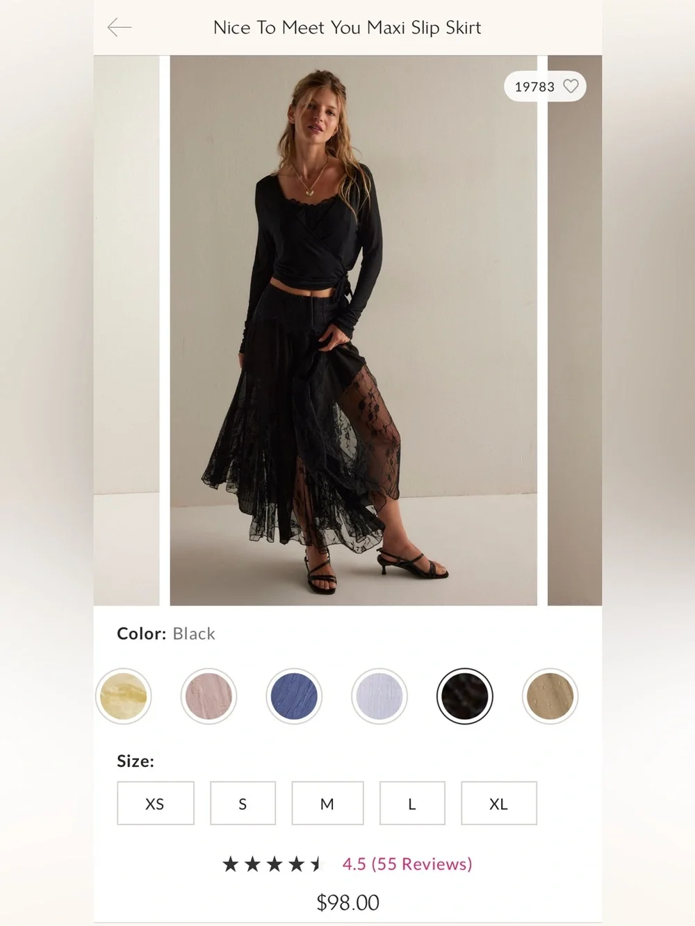 Free People Nice to Meet You Maxi Slip - Picture 5 of 5